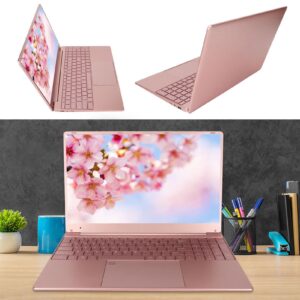 VINGVO Laptop Computer, Camera Speaker Fingerprint Reader 15.6 Inch Business Laptop 6000mAh Quad Core CPU 16G RAM 256G SSD for Work (16+256G US Plug)