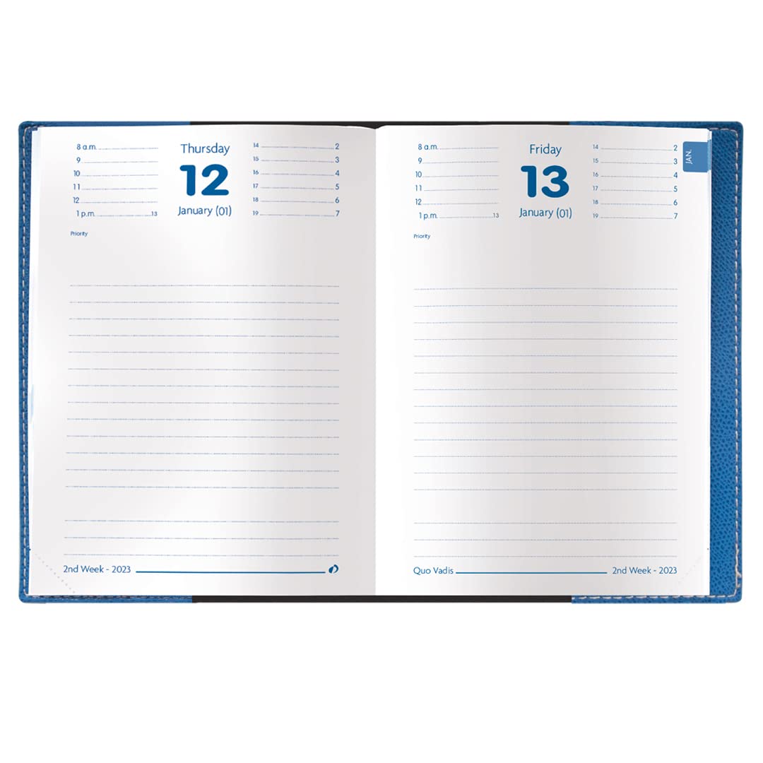 Quo Vadis 2024 Notor - Daily Planner - 12 Months, Jan. to Dec. - 4 3/4 x 6 3/4" - Refill - Time Mangement Organizer and Appointment Journal