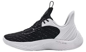 under armour curry flow 9 team basketball shoes - black - men's size 10 / women's size 11.5, black/white