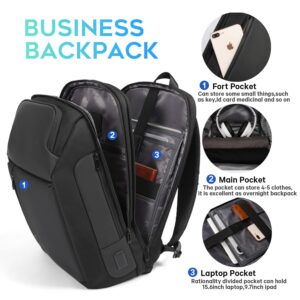 BANGE Travel Backpacks, Overnight Laptop Carry-On Backpack for Airplanes, Waterproof 15.6 inch Laptop Backpack for Men and Women