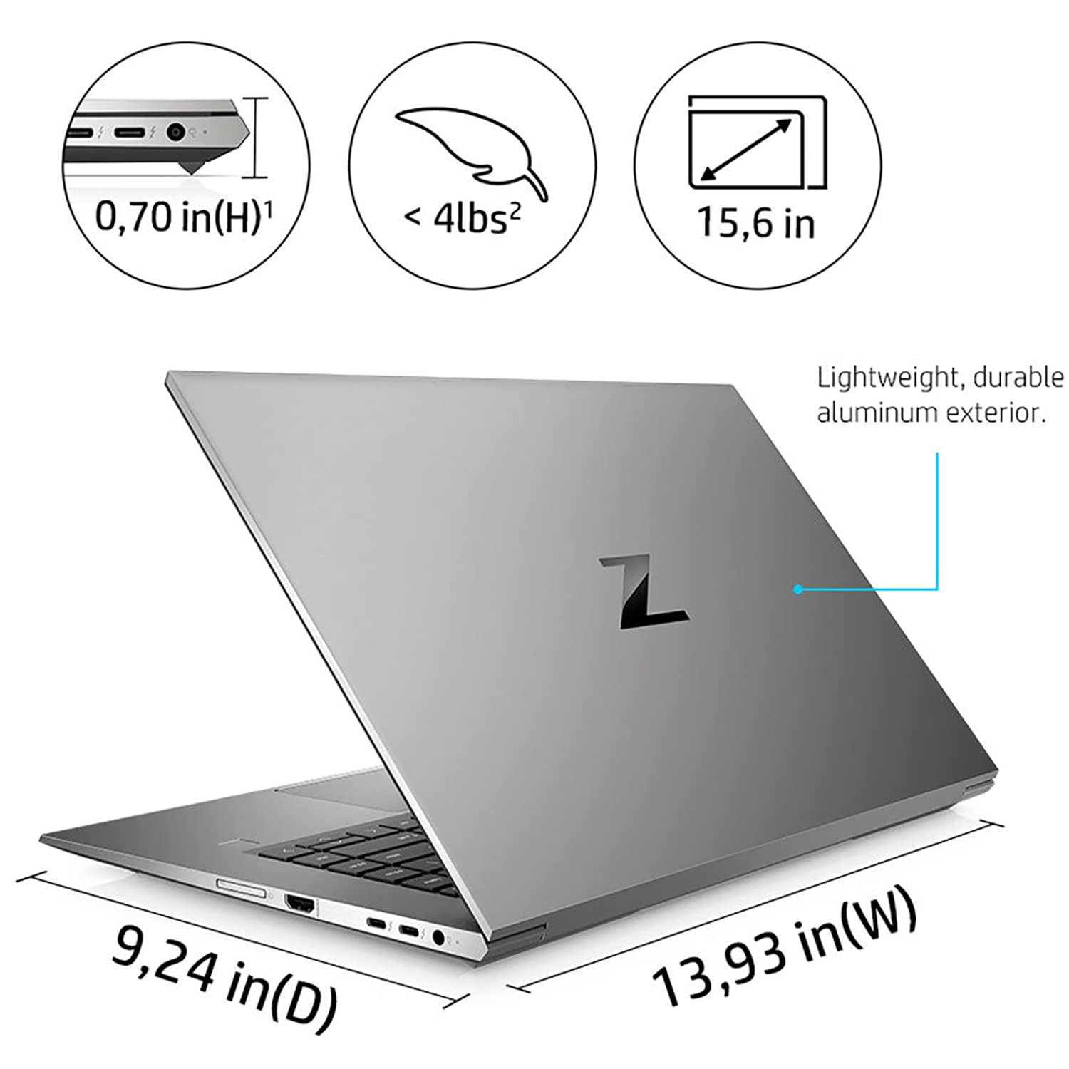 HP ZBook Studio G8 Mobile Workstation Business Laptop, 15.6" FHD 400nits, Intel Octa-Core i7-11800H, 16GB DDR4 RAM, 1TB PCIe SSD, NVIDIA T1200 4GB GDDR6, WiFi 6, BT 5.2, Backlit KB, FR, Windows 11 Pro