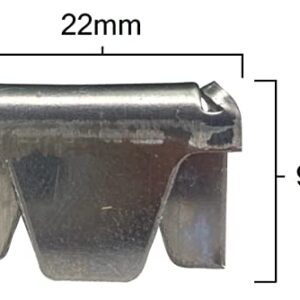 22 Inch Sofa Seat Replacement Coils with 25' Spring Wire, 40 Stay Clips & 8 Upholstery Clips Repair Kit