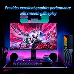 Dell Gaming PC Desktop Computers with 24 Inch Koorui Monitor Bundle, GT 1030 2GB GDDR5, Intel Core i7-6700,16GB Ram 512GB SSD, Built-in WiFi Ready, Windows 10 Pro, Altec RGB Keyboard Mouse (Renewed)