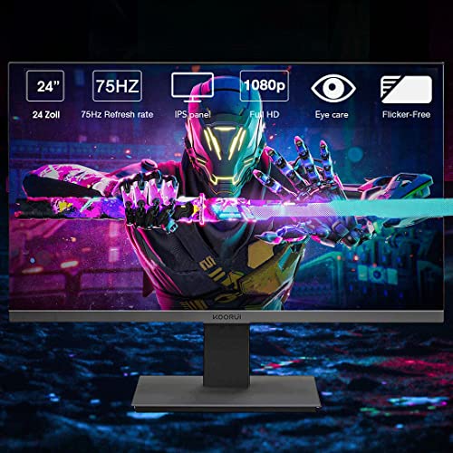 Dell Gaming PC Desktop Computers with 24 Inch Koorui Monitor Bundle, GT 1030 2GB GDDR5, Intel Core i7-6700,16GB Ram 512GB SSD, Built-in WiFi Ready, Windows 10 Pro, Altec RGB Keyboard Mouse (Renewed)