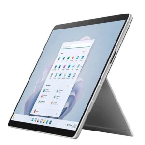 Microsoft Surface Pro 9, 13" Touchscreen 2-in-1 Tablet, 12th Gen Intel Core i5-1235U, Intel Iris Xe Graphics, 8GB DDR5 RAM, 256GB SSD, Windows 11 Pro, Platinum, Device Only, with MTC Stylus Pen