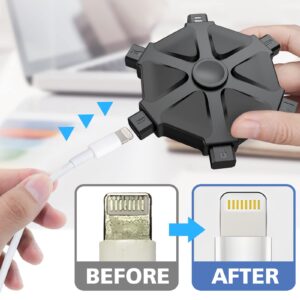 iPhone Cleaning Kit iPhone Cleaner,Charging Port Cleaning Multi-Tool,Phone Repair & Restore Lightning Port Cleaning Tool,Cell Phone Cleaner for iPhone,iPad,Speakers Earbuds, Cable,USB C Port AirPods