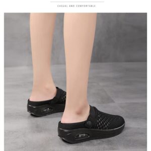 Hunonu Women Orthopedic Shoes for Diabetics Slide Sandals for Diabetic Edema Plantar Fasciitis ​Arthritis Swollen Fee Air Cushion Slip On Sandals