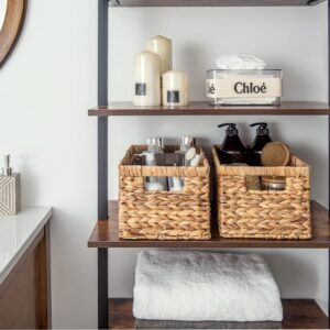 StorageWorks Wicker Storage Basket, Baskets for Organizing, Storage Basket with Built-in Handles