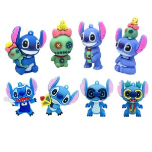 educatgame 8pcs cartoon cake topper sets for cake supplies for boys girls birthday party decorations