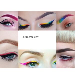 Melemando 12 Color Eyebrow Cream Colorful Smooth Eyebrow Pomade Gel Long Lasting Waterproof Eyeliner Gel Eye Brow Makeup Cosmetics with Eyebrow Brush (09 Wine)