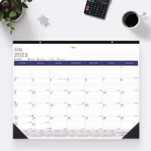 Blueline DuraGlobe Academic Monthly Desk Pad Calendar, 13 Months, July 2023 to July 2024, 22" x 17" (CA177227-24)