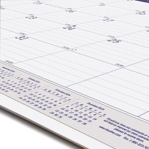 Blueline 2024 DuraGlobe Monthly Desk Pad Calendar, 12 Months, January to December, 22" x 17", English (C177227-24)