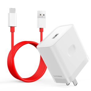 WNIEYO 10Pro/10R/10 80W SuperVooc Charger, Compatible with OnePlus 6T/6 Pro/6/5T/5 Pro, USB-C Fast Charging Cable 3.3FT