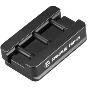 fanaue fgp-65 picatinny arca-swiss compatible rail plate with anti-slip slot, cnc machined aluminum,tripod dovetail adapter mount
