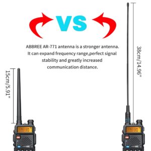 BAOFENG UV-5R Ham Radio 8W Long Range UV5R Dual Band Handheld 3800mAh Extended Battery Rechargeable Walkie Talkies for Adults with Earpiece,USB Charger and Programming Cable Full Kit,2Pack