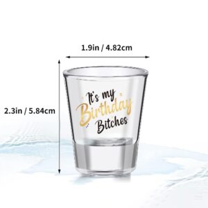 Mokoart Its My Birthday Shot Glass- Happy Birthday Gifts for Women, 21st Birthday Gifts for Her, Gag Gift Birthday Gifts for Women, Birthday Present for Female Friend