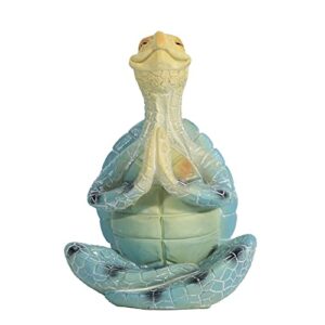 feiyu buy turtle yoga statue resin process decoration meditation turtles, used for indoor and outdoor window sill decoration gifts