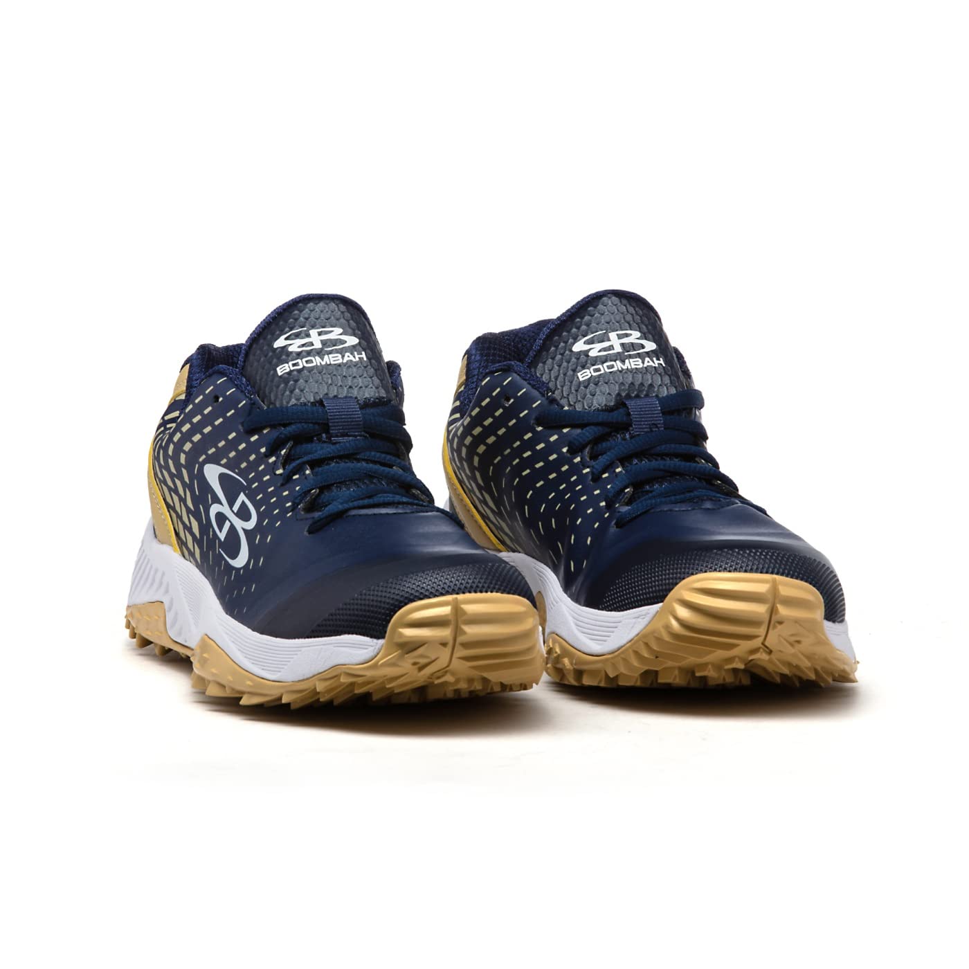 Boombah Women's Dart Pursuit Turf Navy/Vegas Gold/White - Size 8