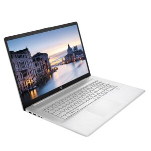 HP Newest Laptop, 17.3” HD+ Touchscreen Display, 12th Gen Intel Core i7-1255U Processor, 64GB RAM, 1TB PCIe SSD, Backlit Keyboard, Fingerprint Reader, Wi-Fi, Windows 11 Home, Silver