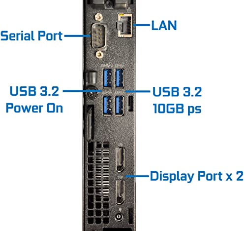 Dell OptiPlex 7000 Micro Desktop Computer, Intel Core i7-12700T Upto 4.7GHz - 32GB RAM, 512GB NVMe SSD, Wi-Fi 6E, Bluetooth, USB Type-C, DisplayPort, HDMI - Windows 11 Pro