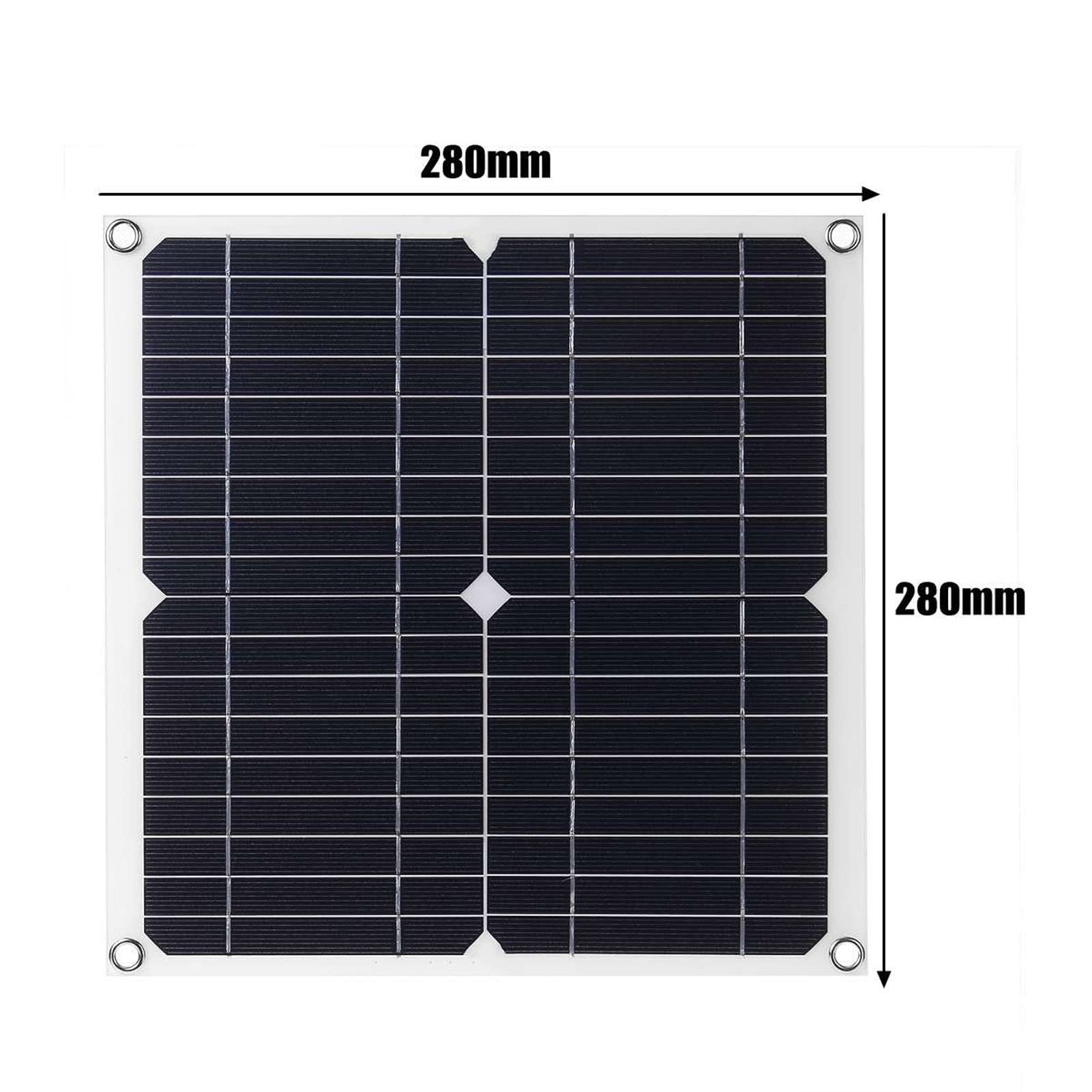 200 Watt 12V Portable Solar Panel Kit | Monocrystalline Solar Panel with Solar Charge Controller | Fast Charging QC3.0 USB C | Ideal for Car Automotive Boat Marine RV Camping (100A)