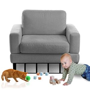 laminet deluxe under couch toy blocker - keep toys and other objects from disappearing under furniture. attaches easily to the bottom of couches and furniture non adhesive works on all types of floors