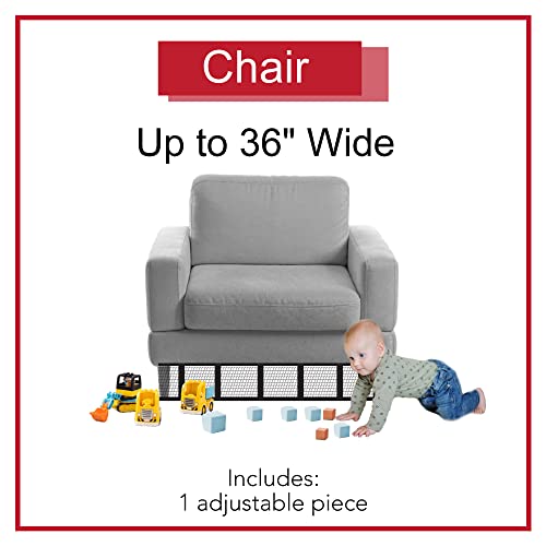 LAMINET Deluxe Under Couch Toy Blocker - Keep Toys and Other Objects from Disappearing Under Furniture. Attaches Easily to The Bottom of Couches and Furniture Non Adhesive Works on All Types of Floors