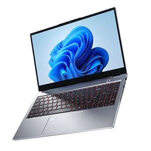 15.6 Inch Laptop, Fingerprint Reader Backlit Keyboard 16G Running Memory Notebook Computer 100‑240V FHD IPS 8000mAh for Business (16+1TB US Plug)