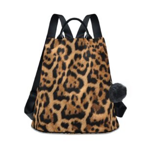 sletend cute backpack for women leopard print casual daypack backpacks with side pocket women’s travel backpack