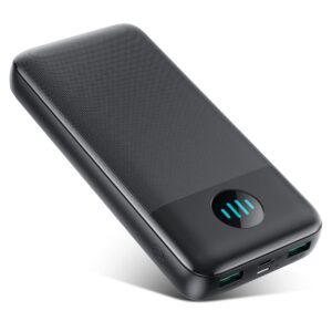 yacikos portable charger 33800mah,pd 3.0a usb-c input & output power bank,3 outputs battery pack backup charger compatible with iphone 14/13,android, samsung galaxy,nexus,google lg oneplus and more