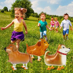 6 Pcs Walking Dog Balloons,Dog Party Decorations,Dog Balloons for Birthday Party,Walking Animal Balloons Dog Birthday Party Supplies for Kids Animal Puppy Theme Birthday Party Dog Balloon Decor