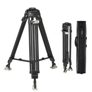 SmallRig FreeBlazer Heavy-Duty Carbon Fiber Tripod, 72" Video Bowl Tripod with One-Step Locking System, Load up to 55 lbs, for Camera, Camcorder-4167