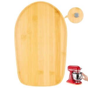 mixer mat slider for kitchenaid 4.5-5 qt tilt head stand mixer - bamboo kitchen appliance sliding tray mixer mover slider board compatible with kitchen aid 4.5-5 qt stand mixer, kitchenaid artisan