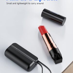 Tiitarn Small Portable Charger, 5000mAh Foldable Power Bank Built in Stand Mini Battery Pack Charger Compatible with i-Phone 14/13/13 Pro Max/12/11/XS/XR/X/8/7(Not USB-C)