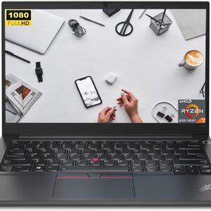 Lenovo ThinkPad E14 Gen 3 14" FHD Laptop, AMD Ryzen 7 5700U Processor, AMD Radeon Graphics, 24GB RAM 1TB PCIe SSD, Wi-Fi, Bluetooth, Webcam, Windows 11 Pro, Black