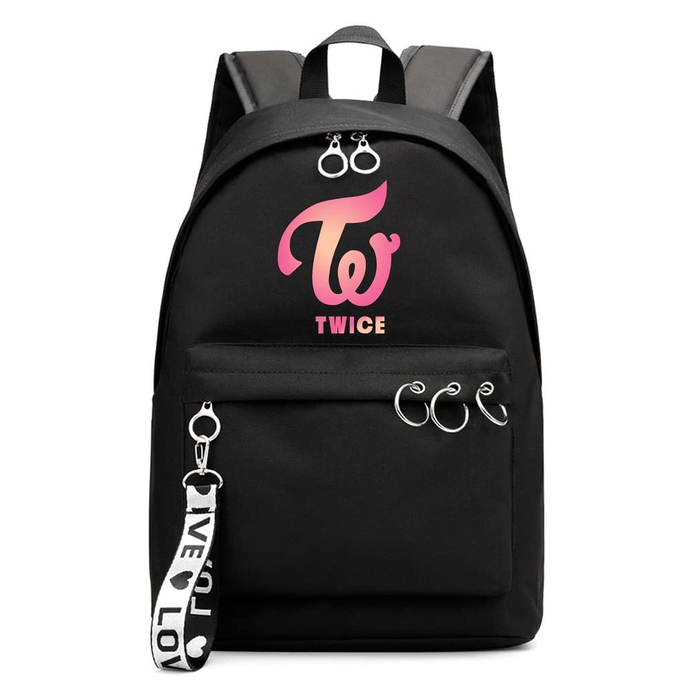 KAEFRA Casual Kpop Neｗ Twice Jeans Merch Backpack Bags Merchandise (KH003)