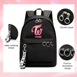 KAEFRA Casual Kpop Neｗ Twice Jeans Merch Backpack Bags Merchandise (KH003)