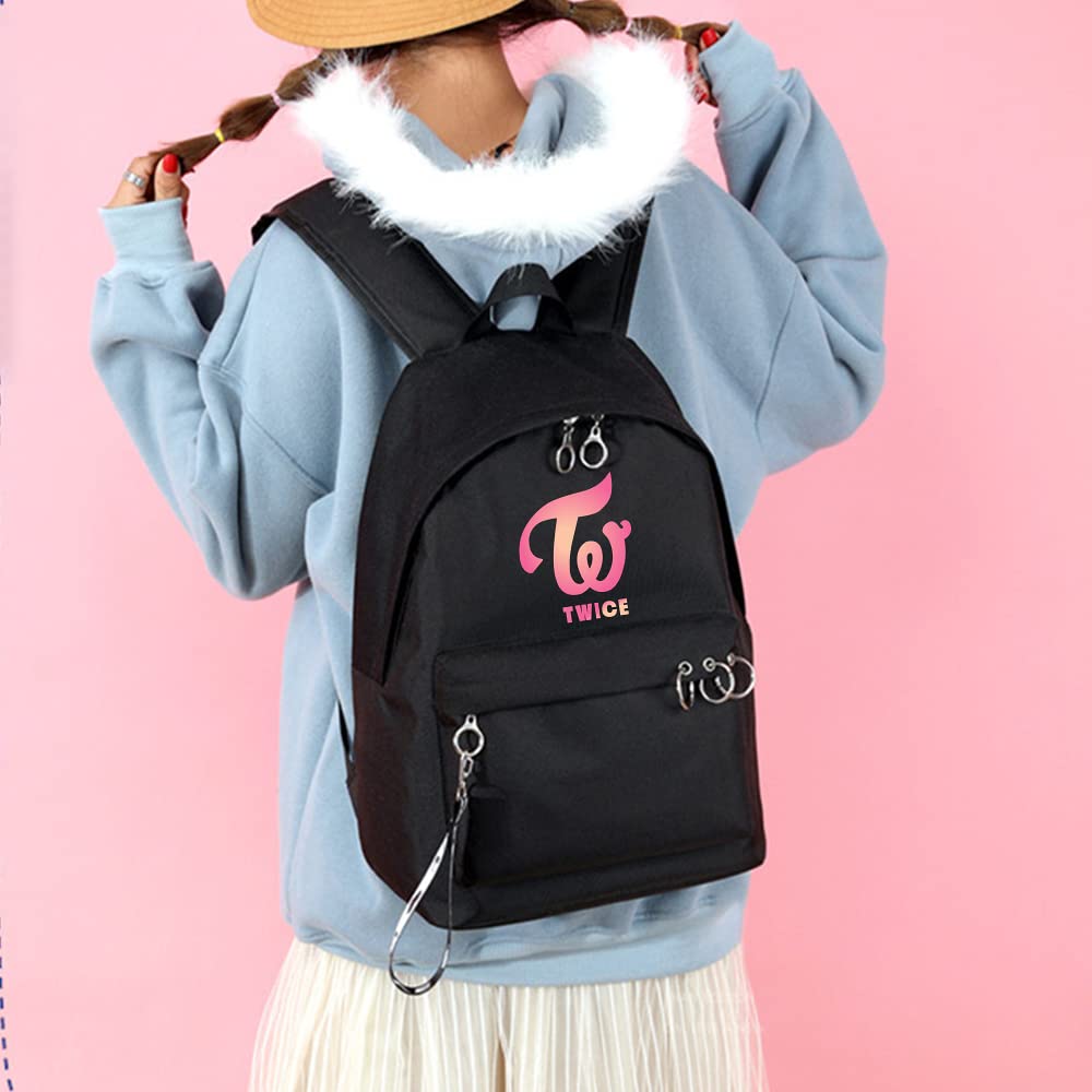 KAEFRA Casual Kpop Neｗ Twice Jeans Merch Backpack Bags Merchandise (KH003)