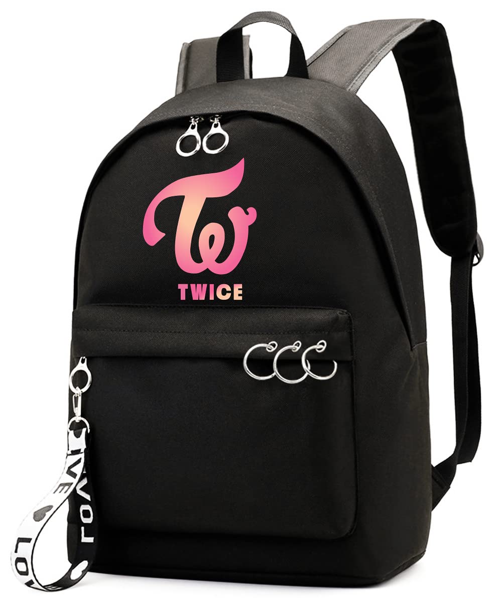 KAEFRA Casual Kpop Neｗ Twice Jeans Merch Backpack Bags Merchandise (KH003)