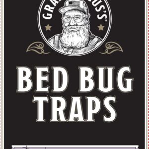 Grandpa Gus's Bed Bug Glue Traps for Home & Travel, Early Detection, Lasts up to 6 Months, Small & Discreet Patented Crush-Proof Design (Pack of 12)