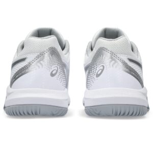 ASICS Women's Gel-Dedicate 8 Tennis Shoes, 8, White/Pure Silver