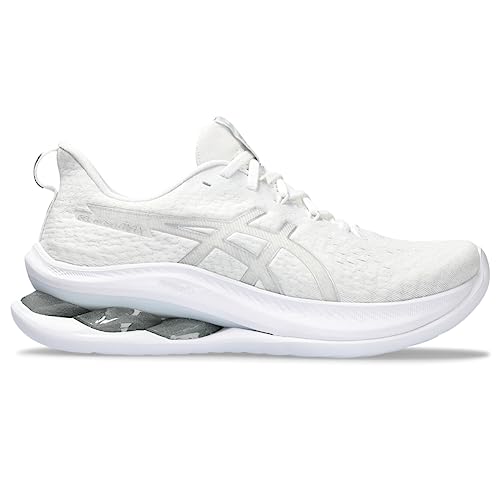 ASICS Women's Gel-Kinsei MAX Running Shoes, 6.5, White/Pure Silver