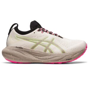 ASICS Women's Gel-Nimbus 25 Trail Shoes, 10, Nature Bathing/Lime Green