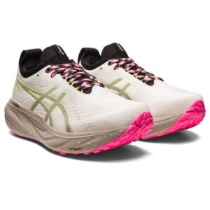 ASICS Women's Gel-Nimbus 25 Trail Shoes, 10, Nature Bathing/Lime Green