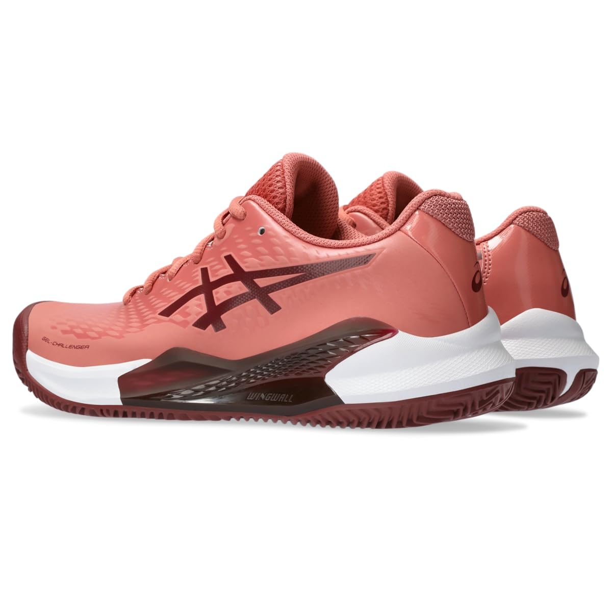 ASICS Women's Gel-Challenger 14 Clay Shoes, 9.5, Light Garnet/Antique RED