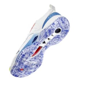 Mizuno Unisex-Adult Wave Momentum 2 Volleyball Shoe, White/Surf The Web, US Women's 13/US Men's 11.5