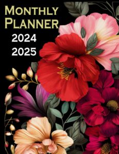 2024-2025 monthly planner: plan your way to success with our large floral two-year agenda organizer diary | 24 months from january 2024 to december 2025 |