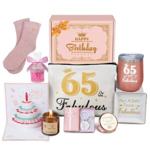 65th birthday gifts for women, happy 65th birthday gifts for her best friend mom sister wife turning 65, gift for 65 year old woman birthday unique, funny birthday gift box ideas