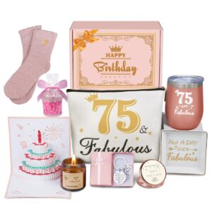 75th birthday gifts for women, happy 75th birthday gifts for her best friend mom sister wife turning 75, gift for 75 year old woman birthday unique, funny birthday gift box ideas