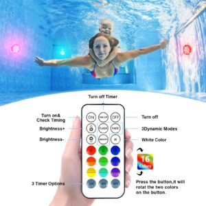 Creatrek Rechargeable Pool Lights (2PACK)